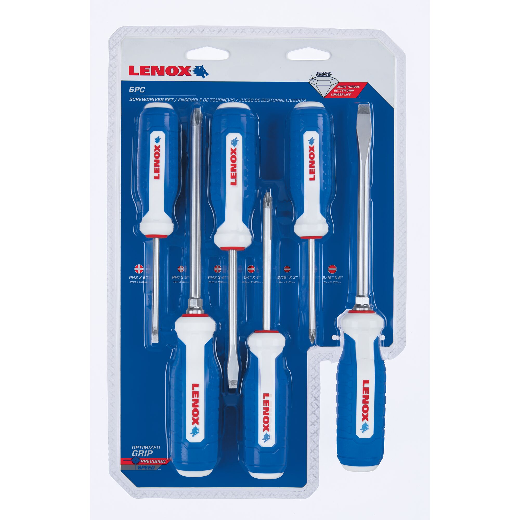 Diamond tip online screwdriver set